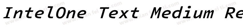 IntelOne Text Medium Regular字体转换